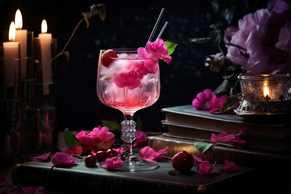 Mocktail cocktail flower drink. | Free Photo - rawpixel