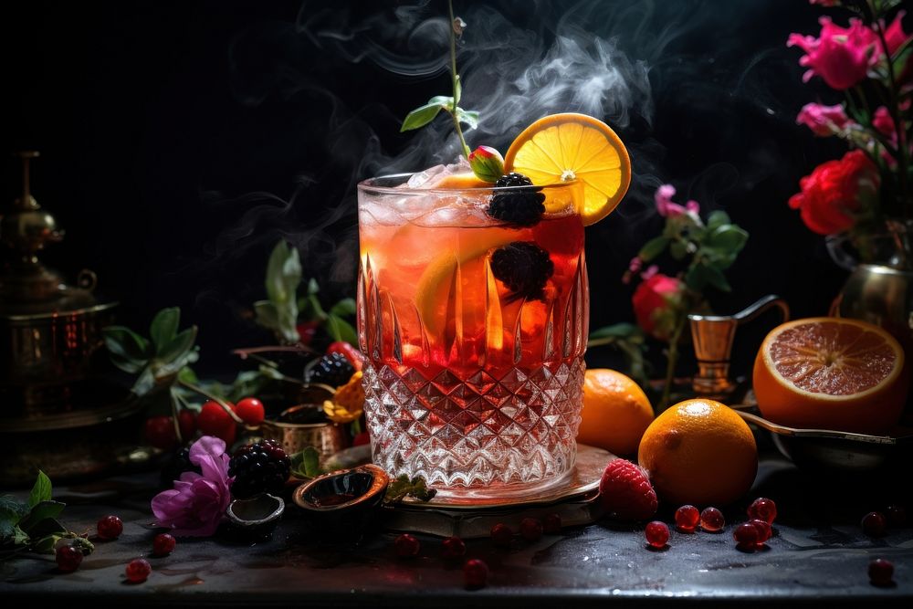 Mocktail cocktail drink fruit.