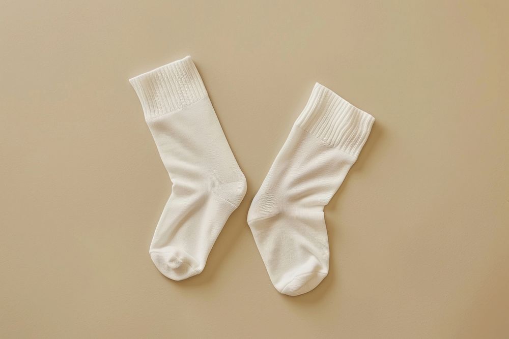 Sock white simplicity clothing.