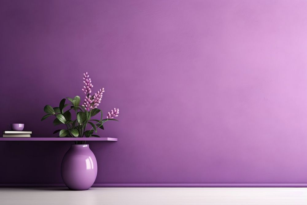 Purple purple wall architecture.