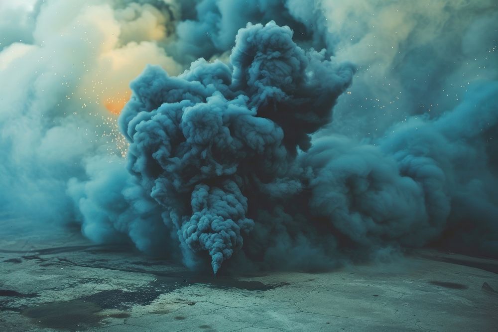 Smoke bomb explosion outdoors nature. | Free Photo - rawpixel