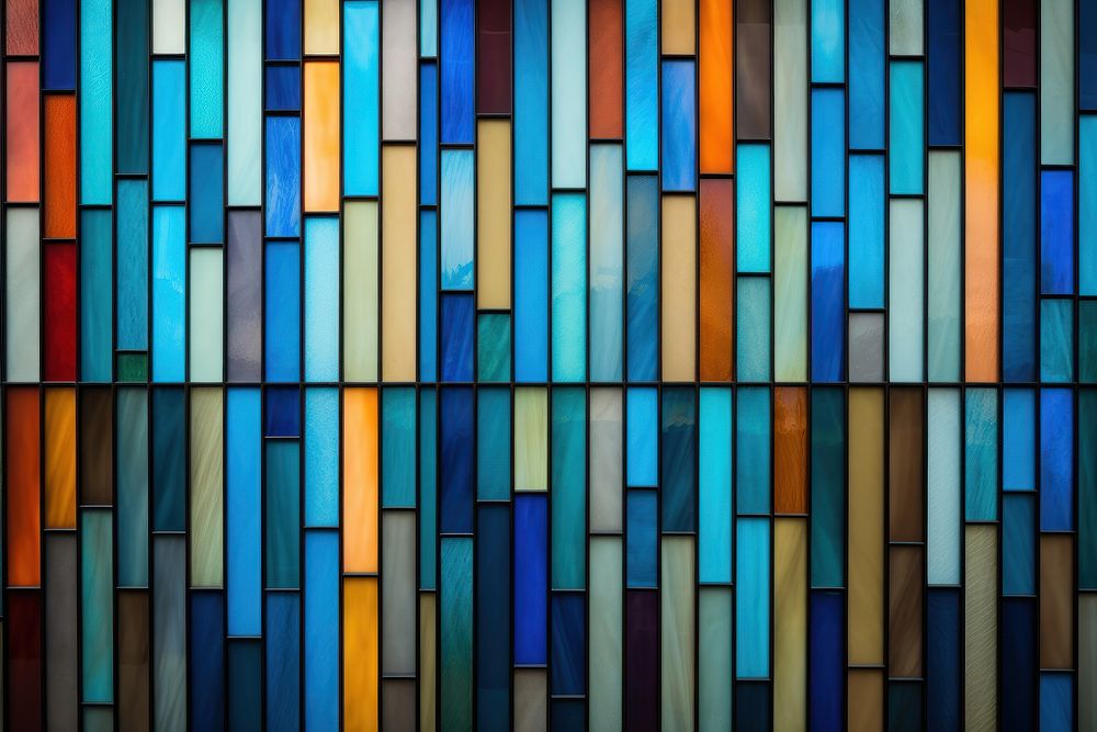Stained glass architecture backgrounds wall.
