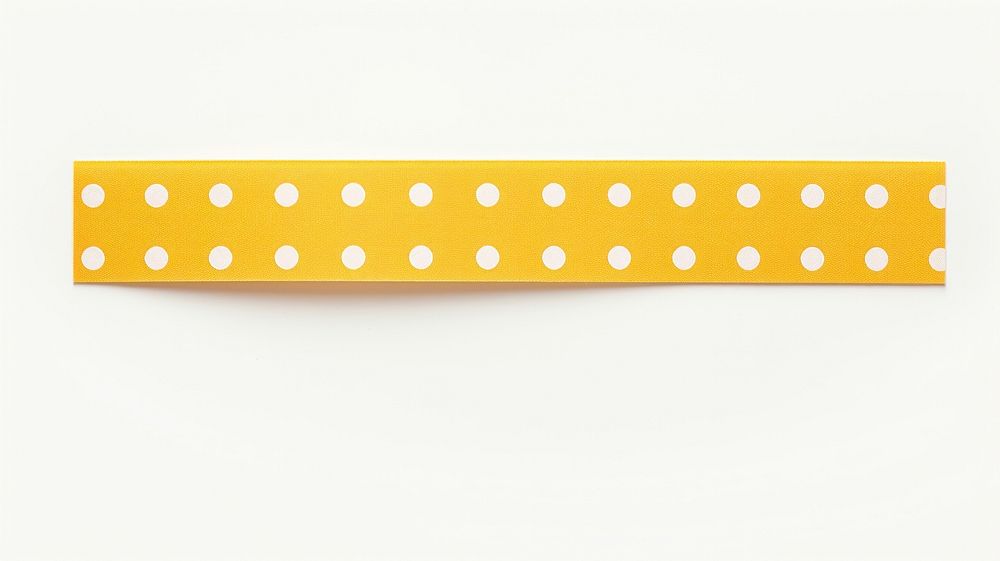 Polka dot patterned adhesive strip white background accessories rectangle.