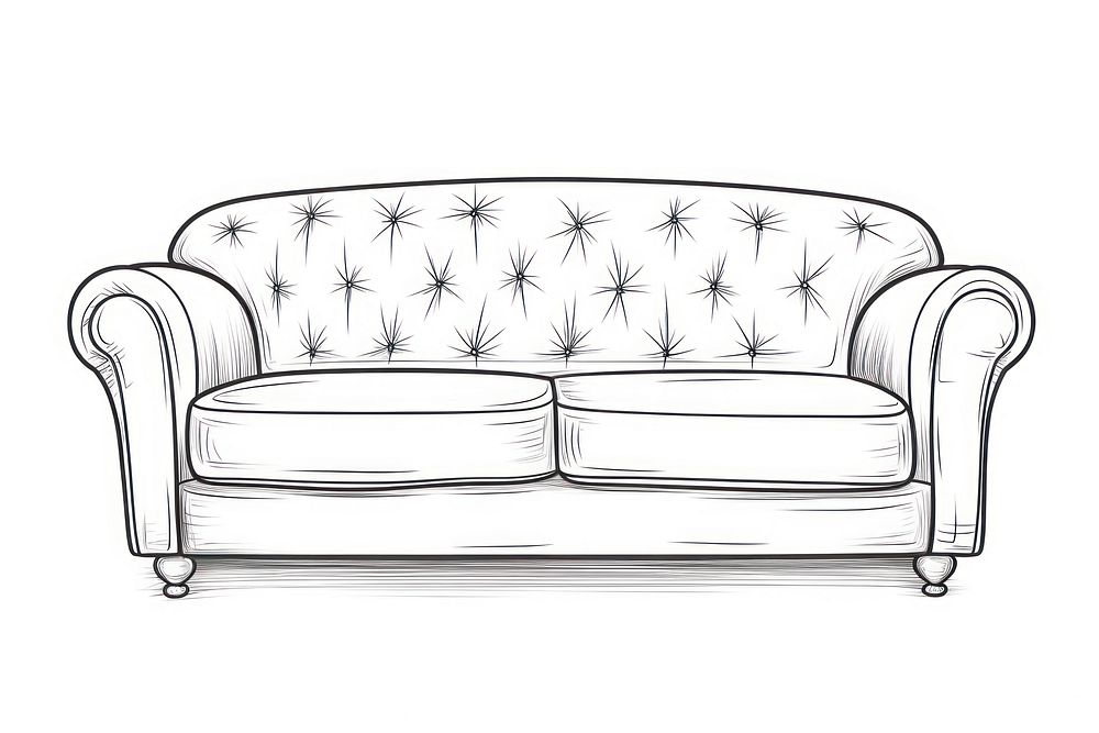 Sofa furniture sketch chair.
