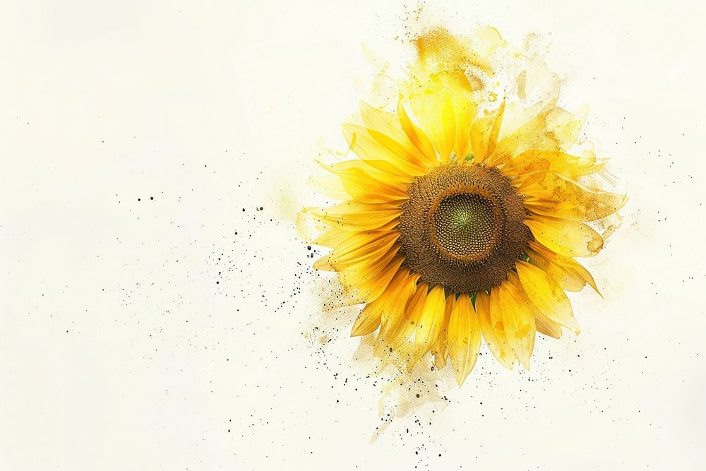 Sunflower backgrounds yellow plant.