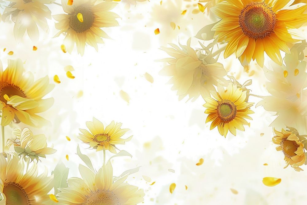 Sunflower backgrounds outdoors pattern.