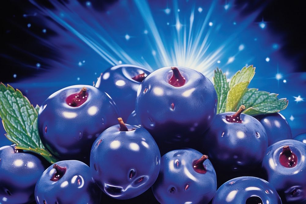 Blueberry fruit plant food.