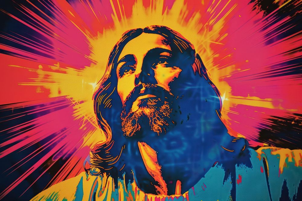 Jesus christ art painting spirituality.