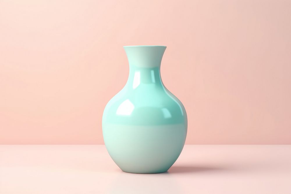 Vase porcelain pottery bottle.