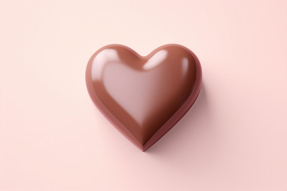 Chocolate box heart shape dessert bonbon symbol.