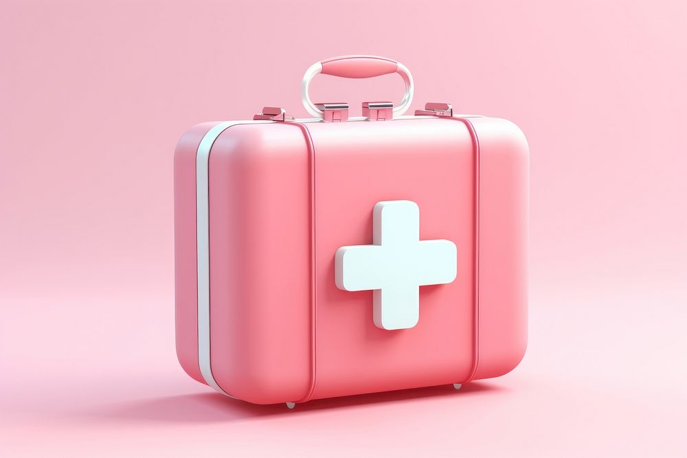 Ffirst aid kit suitcase luggage medicine.