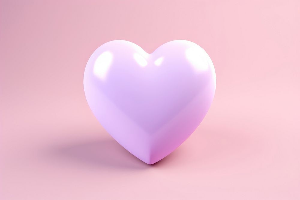 Heart lavender balloon circle.