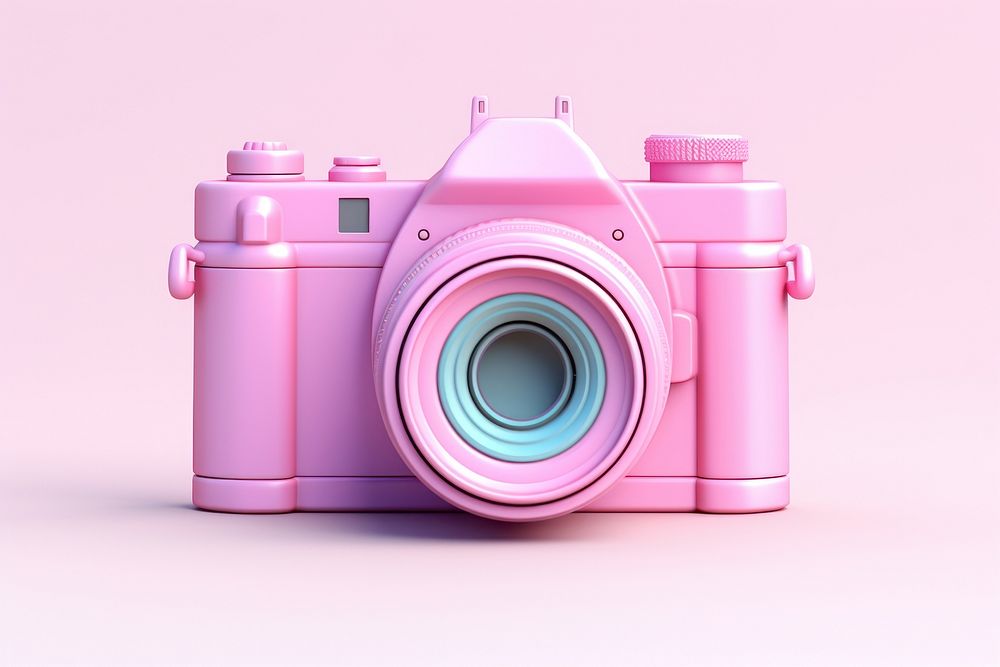 Pink camera photographing electronics technology.