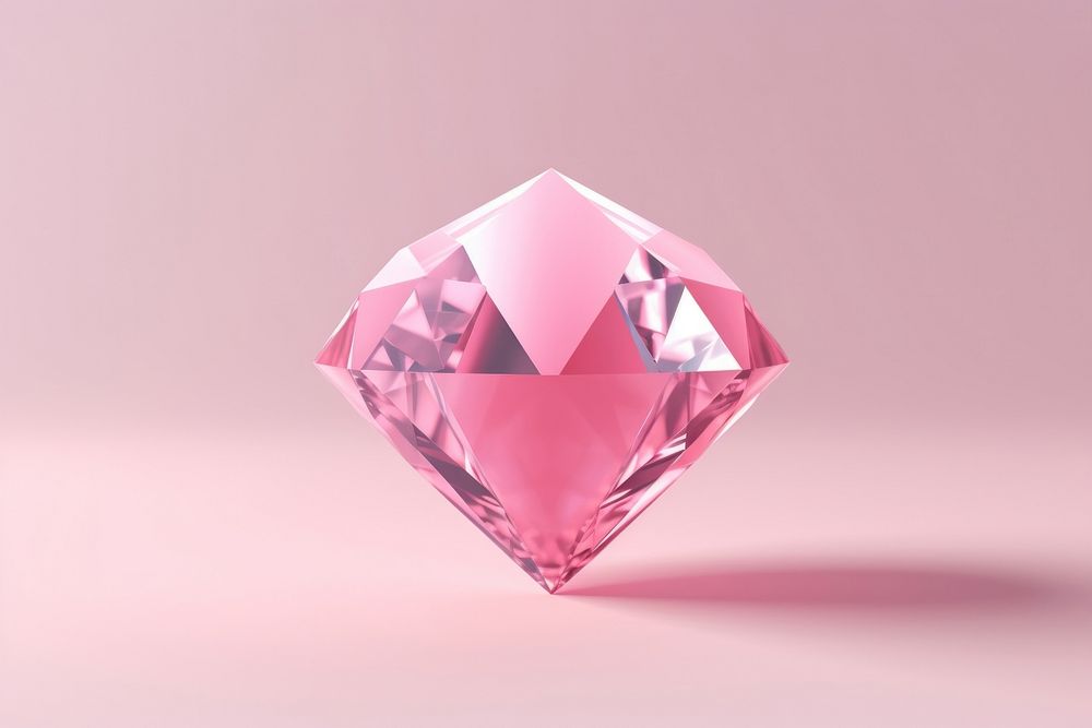 Pinkdiamond gemstone jewelry crystal.