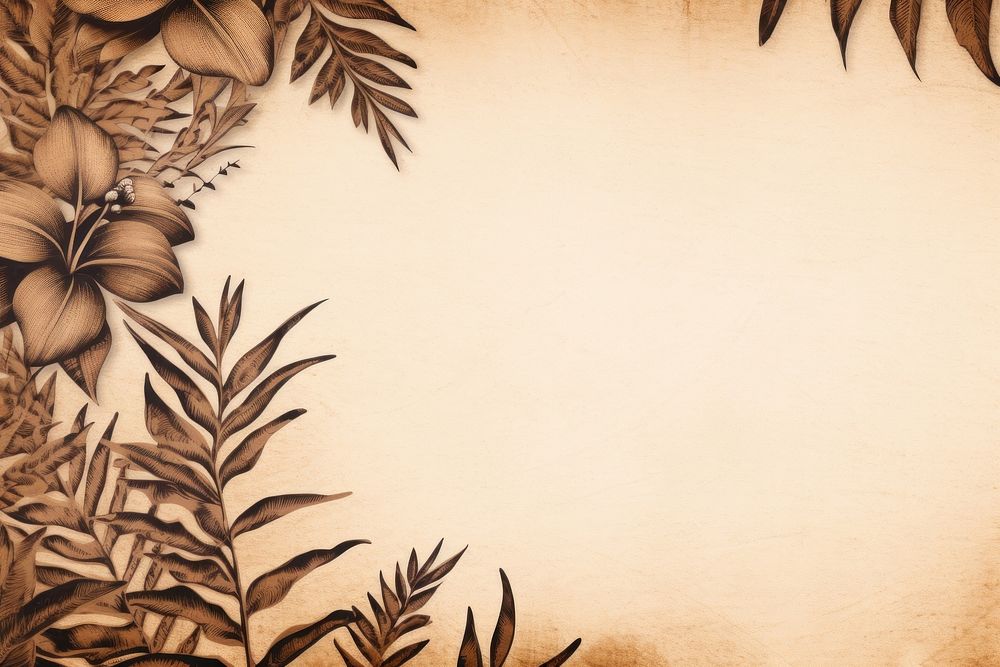 Tropical border backgrounds pattern brown.