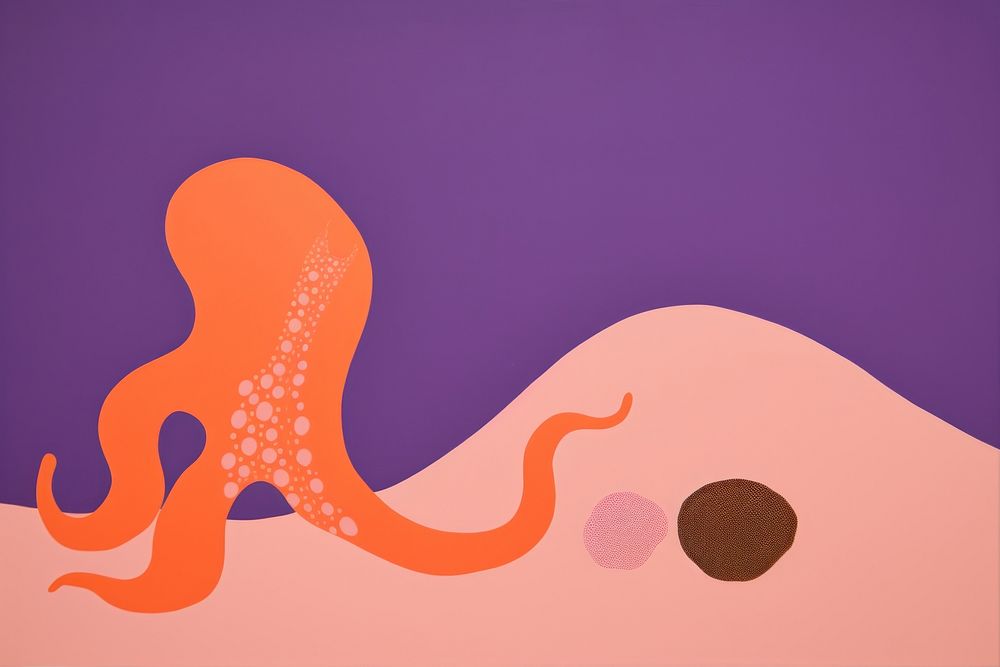 Octopus cartoon invertebrate creativity.