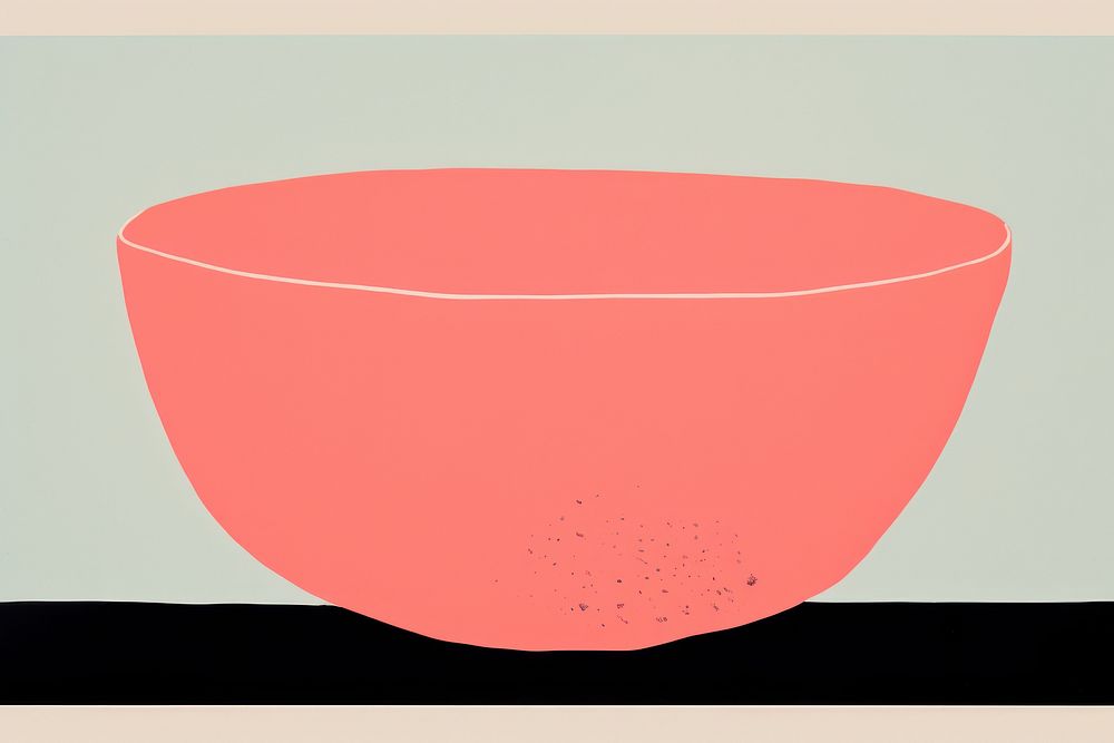 Bowl rectangle ceramic cartoon.