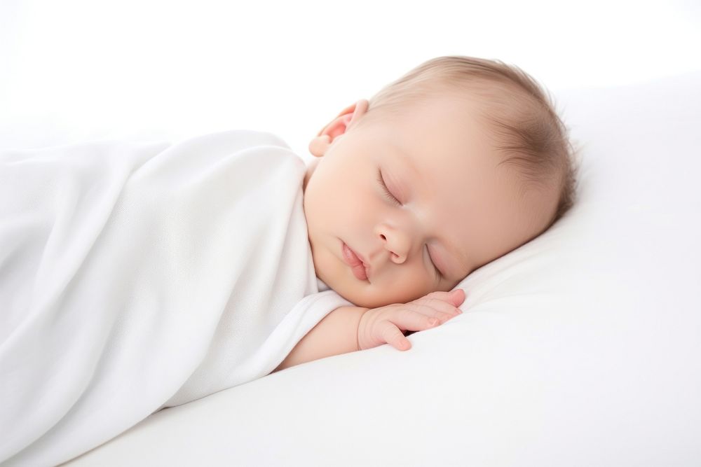 Newborn sleeping portrait blanket.