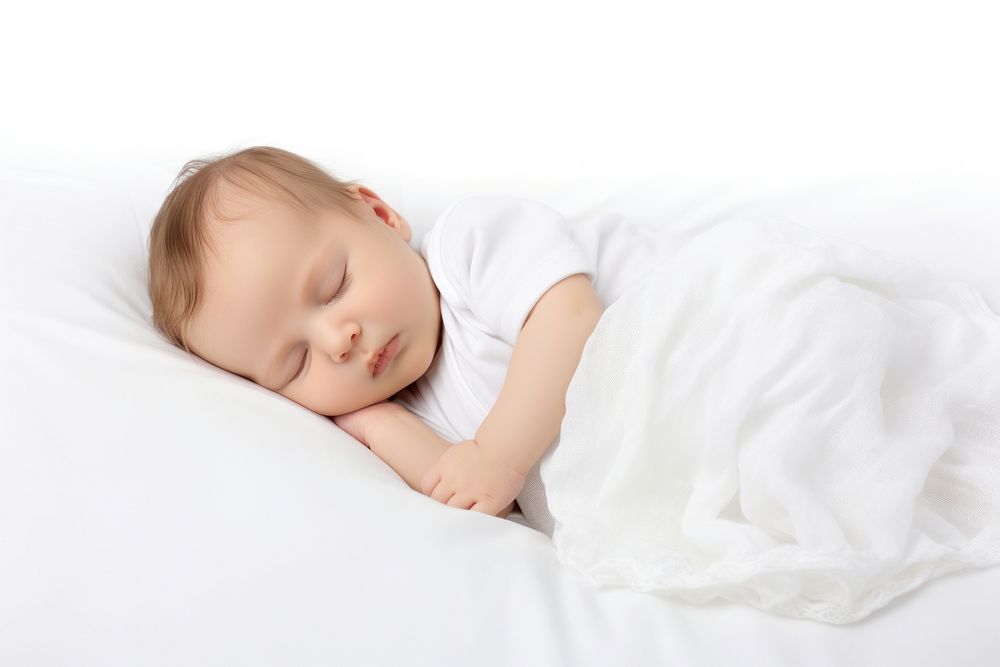 Newborn sleeping portrait blanket.
