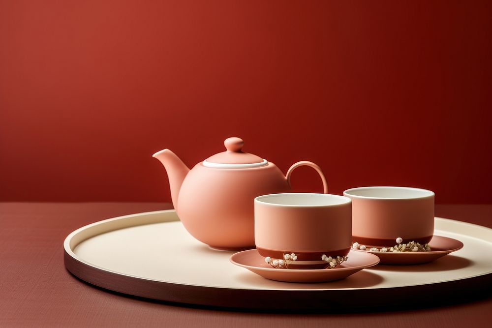 Afternoon tea set cup porcelain teapot.