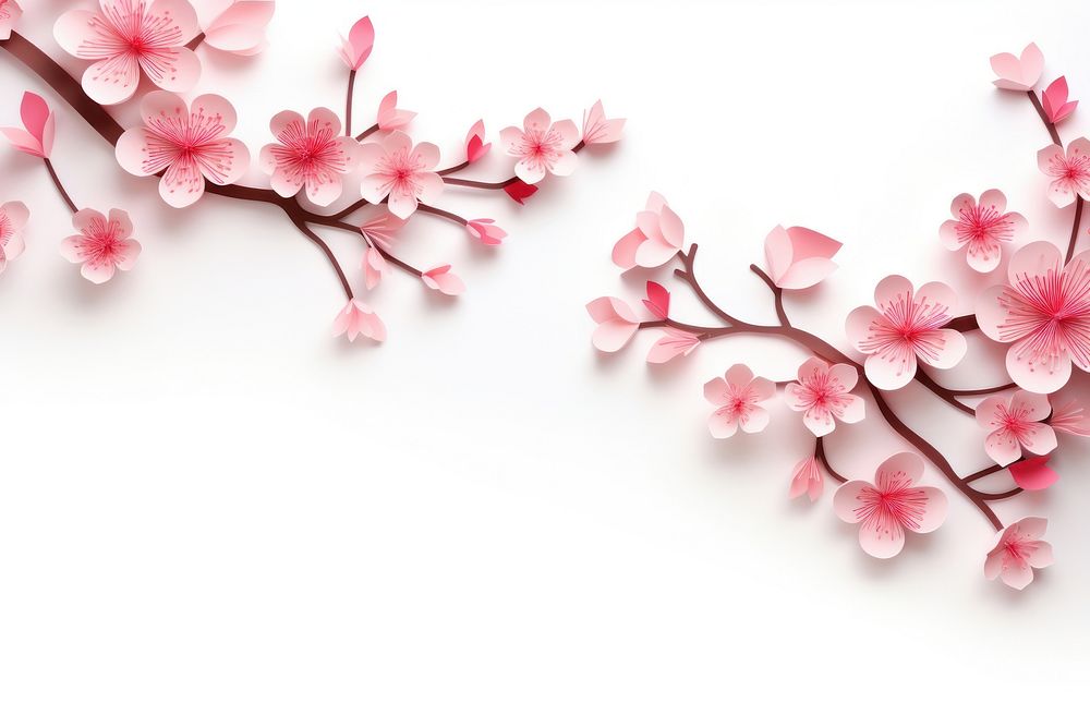 Cherry blossom border flower backgrounds petal.