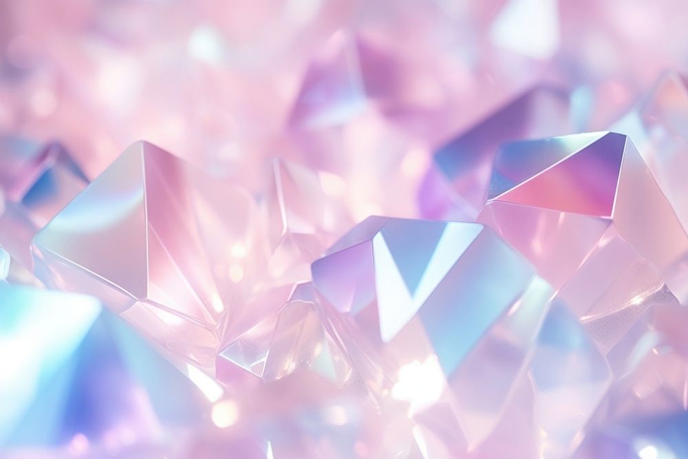 Crystals iridescent holographic Psychedelic gradient background backgrounds abstract pink.