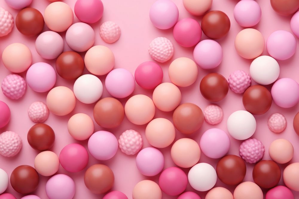 Cute flat icon of assorted chocolate candy gradient background confectionery backgrounds pink.