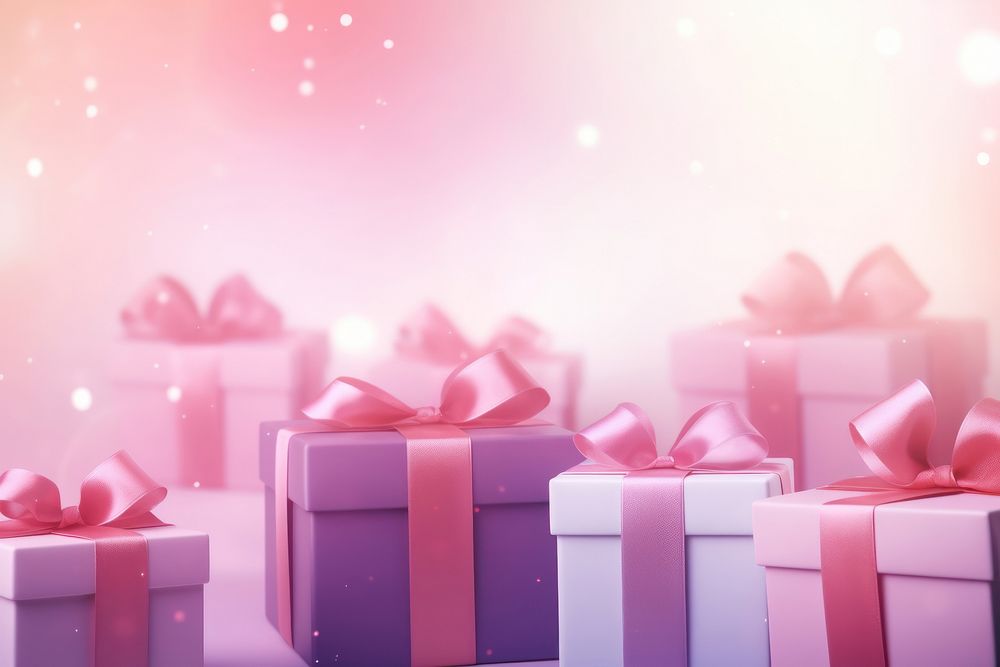Cute flat icon of gifts gradient background backgrounds pink illuminated.