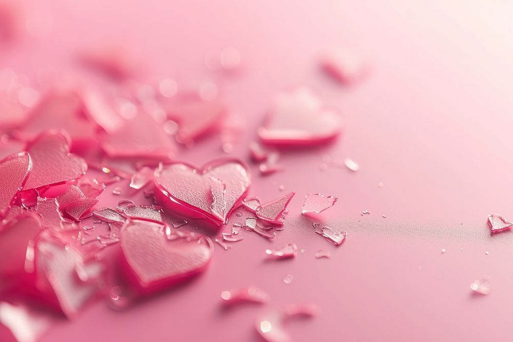 Broken hearts gradient background backgrounds petal pink.