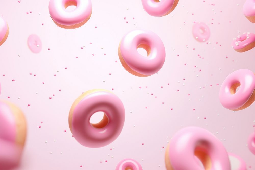 Donuts gradient background backgrounds dessert food.