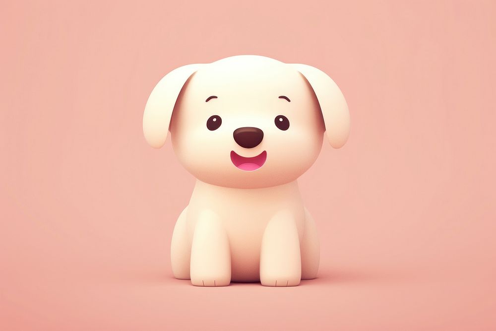 Dog figurine cute toy.