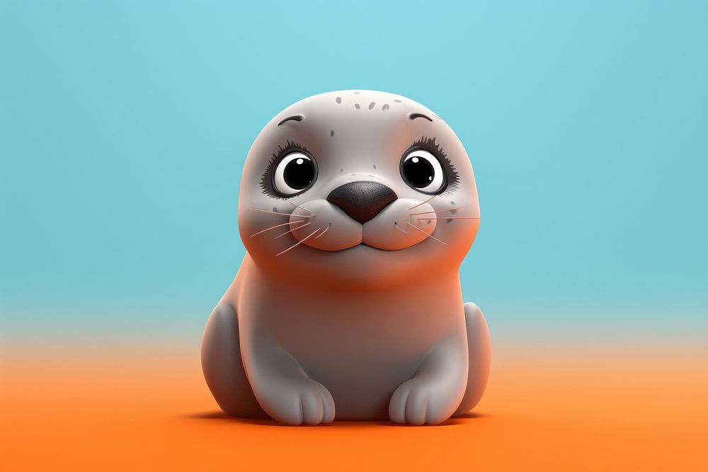 Baby fur seal animal mammal cute.