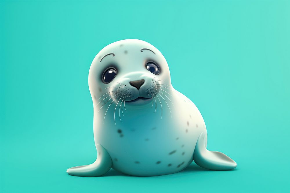 Harbor seal animal mammal cute.
