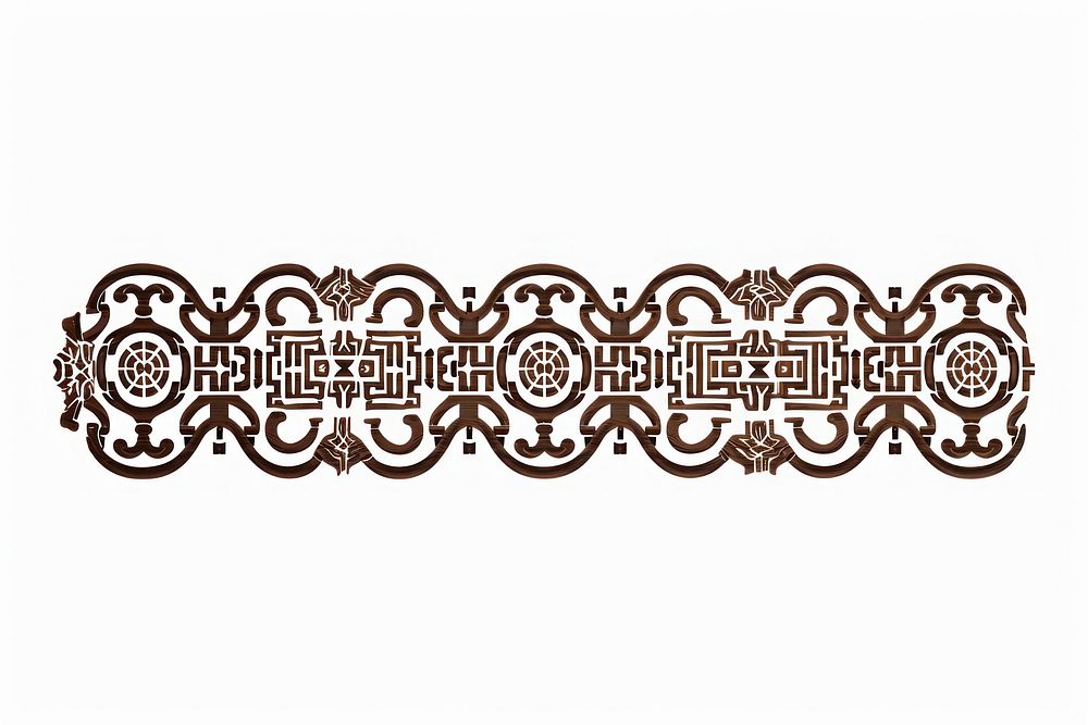 Chinese ornament pattern line white background.