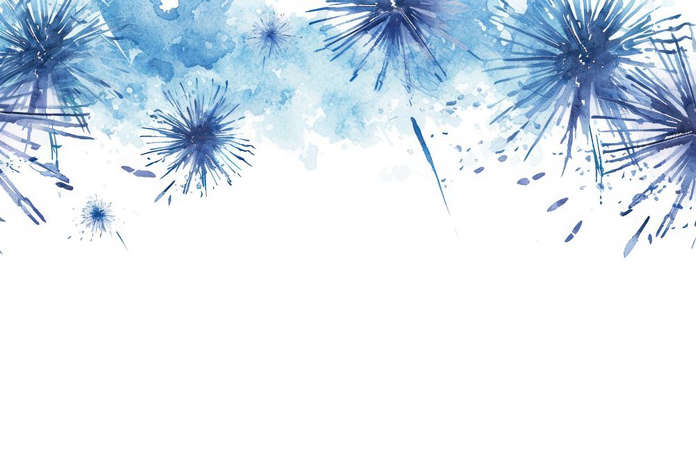 Blue firework fireworks backgrounds dandelion.