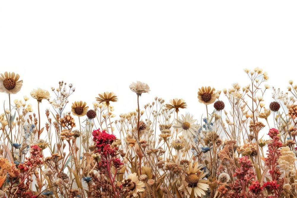 Dried flower field backgrounds outdoors nature.