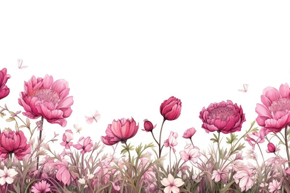 Peony field backgrounds outdoors blossom.