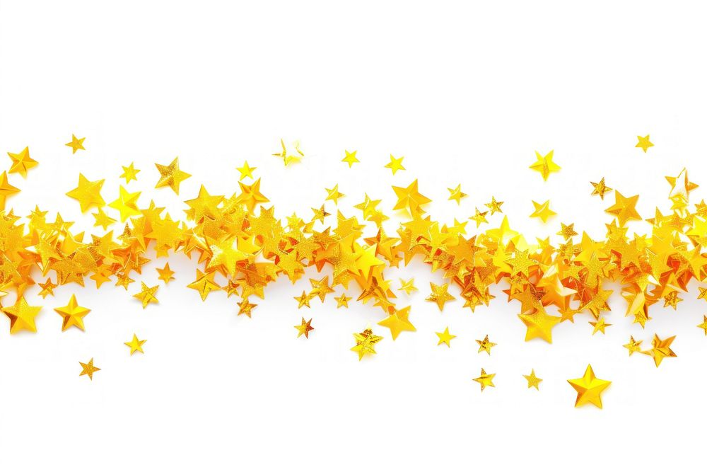 Yellow mini star backgrounds plant white background.