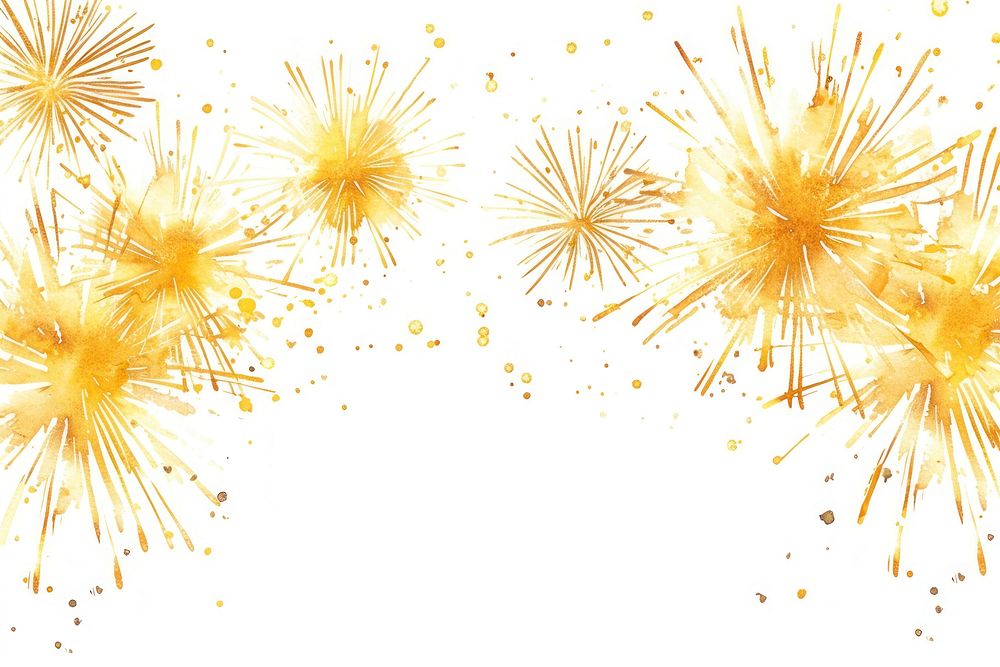Yellow firework fireworks backgrounds line.