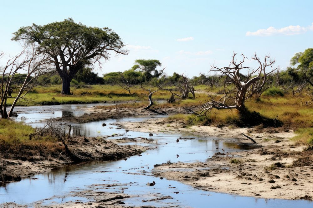 Swamp swahili nature landscape outdoors. Free Photo rawpixel