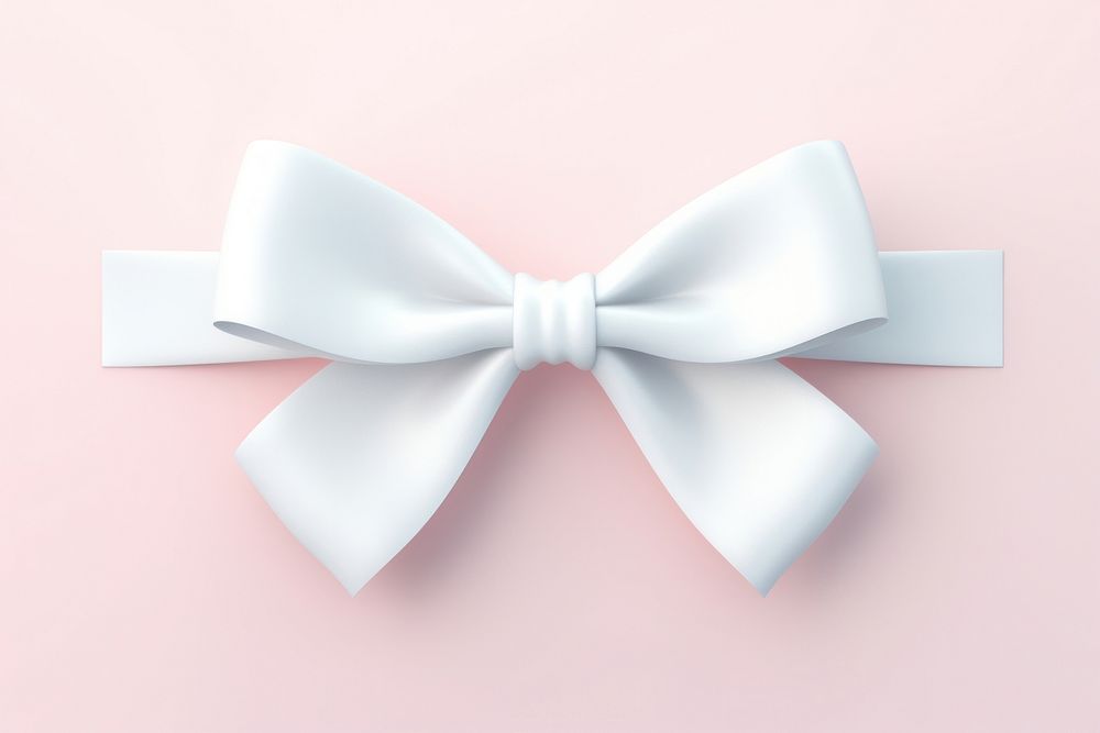 White ribbon celebration accessories decoration.