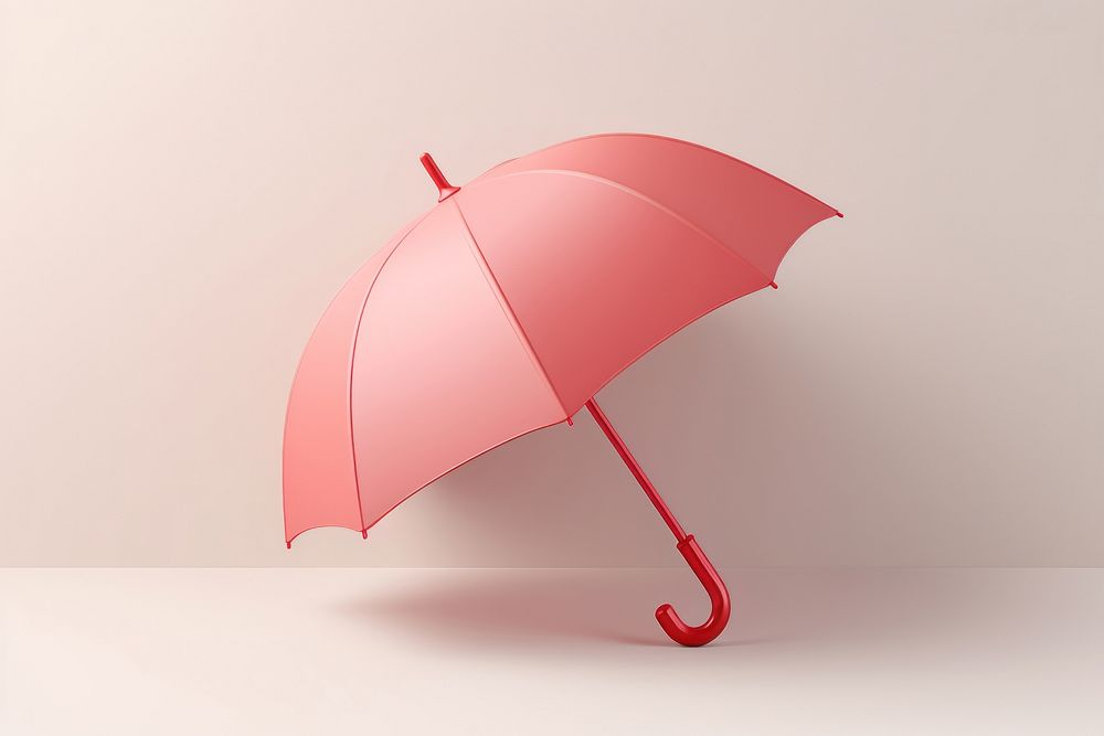 Umbrella red protection simplicity.