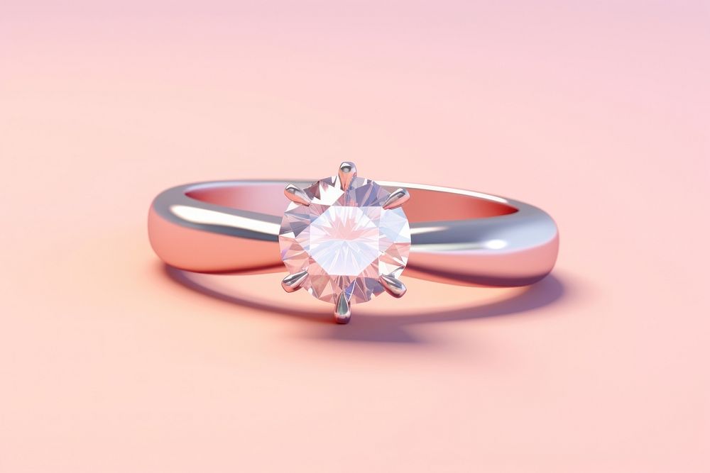 Diamond ring gemstone jewelry silver.