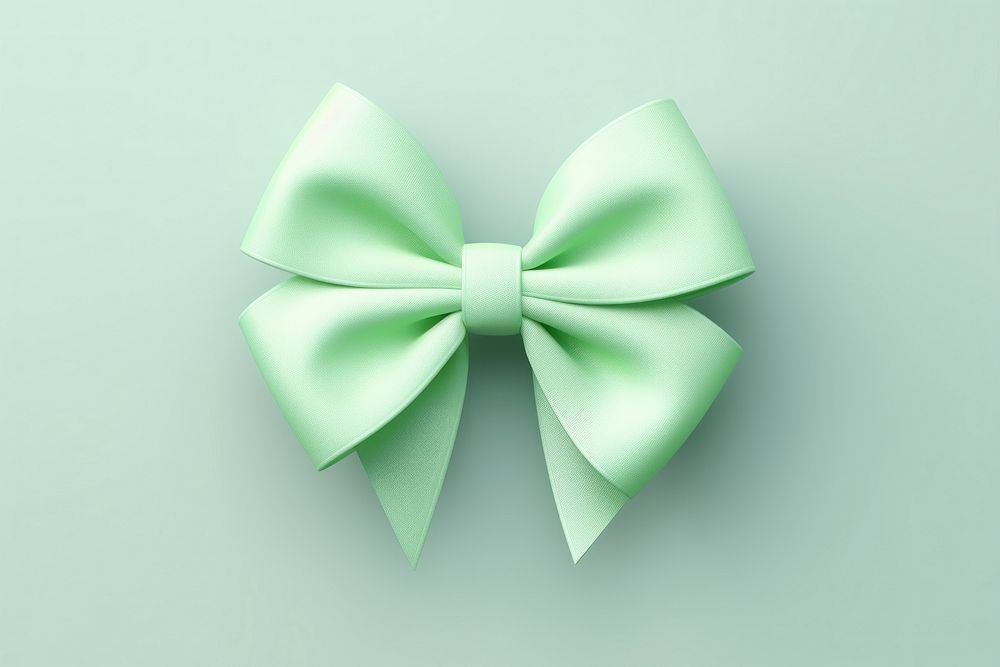 Green ribbon celebration accessories decoration.