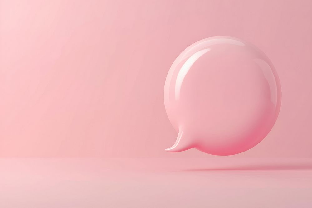 Speech bubble balloon circle sphere.