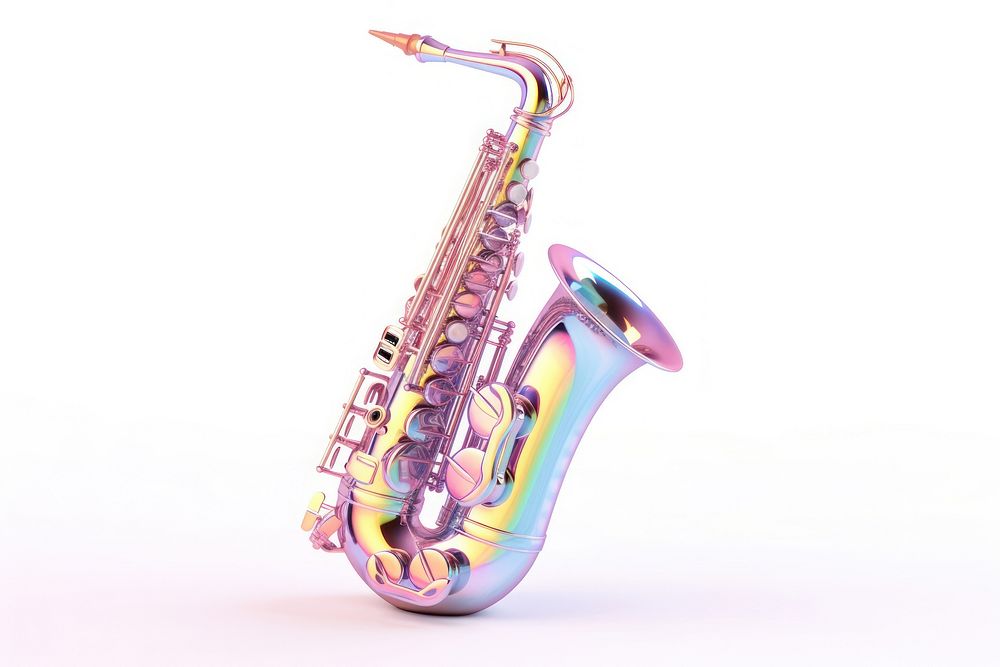 Saxophone white background saxophonist euphonium.