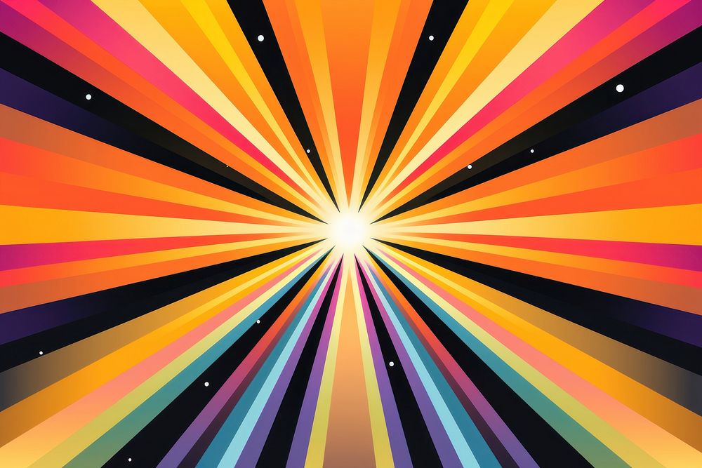 Sun ray abstract graphics pattern.