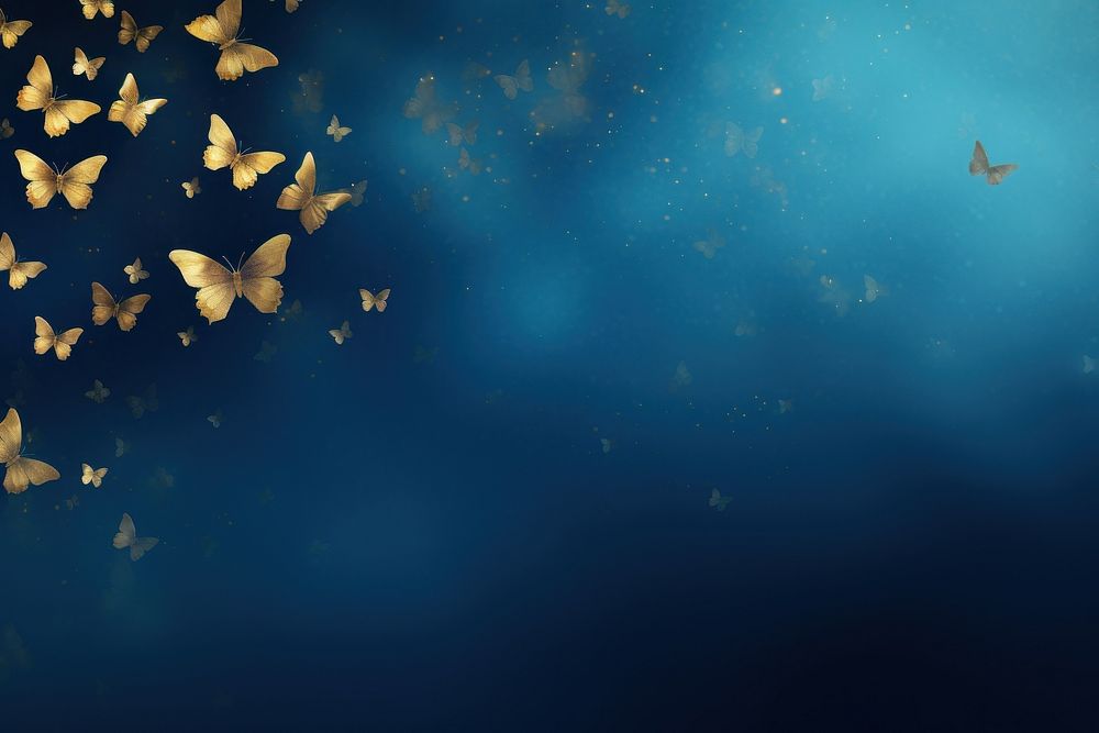 Gold butterflies gradient background backgrounds abstract outdoors.