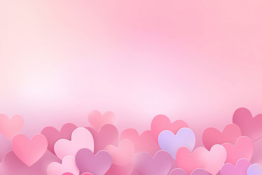Hearts fluffy border gradient background backgrounds abstract petal.