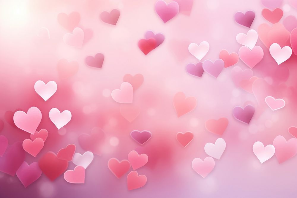 Hearts fluffy gradient background backgrounds abstract petal.
